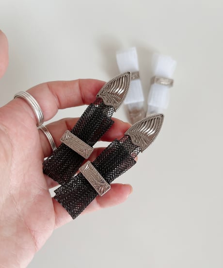 mesh ribbon hair  clip