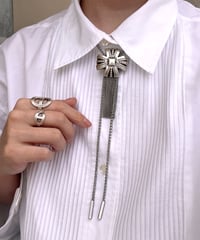 cross fringe rope necklace 【予約販売8月中旬発送】