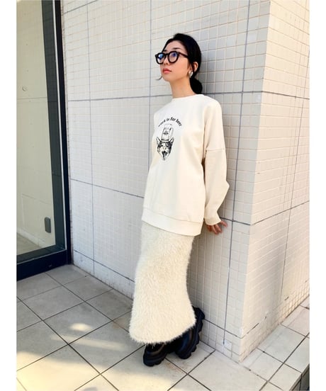 【MAISON MEOW】 work is for beer スウェット