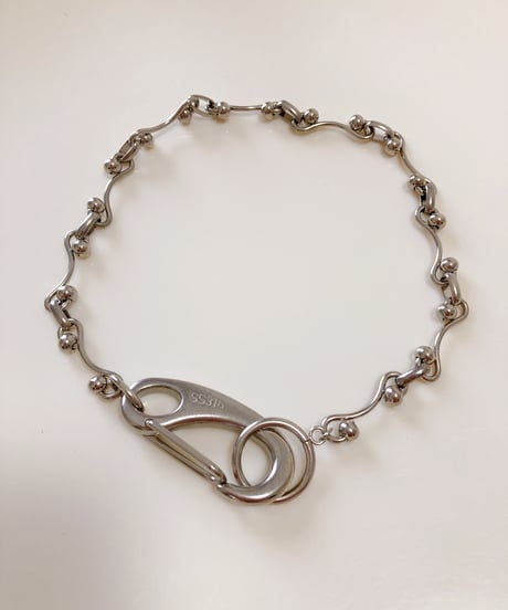 heart big Karabiner chain necklace