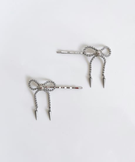 metal ribbon hairpin