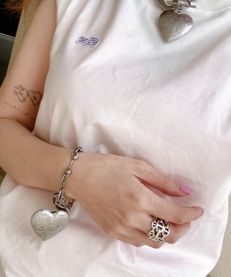 big heart locket bracelet