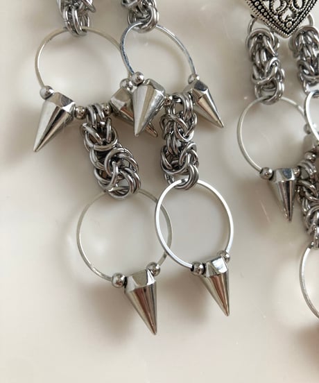 heart cone studs