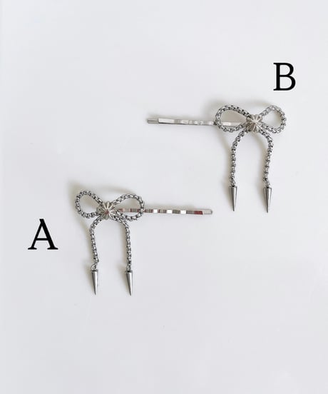 metal ribbon hairpin