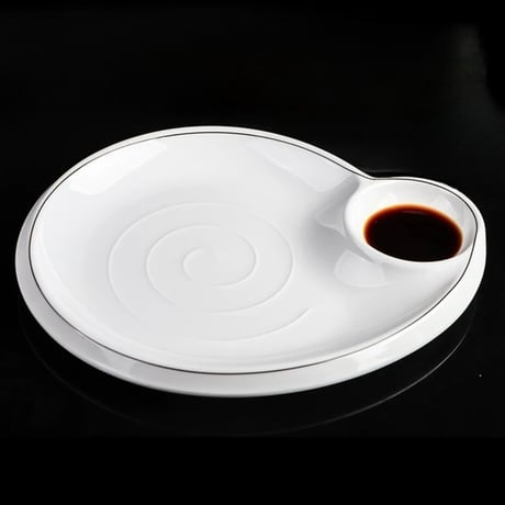 水餃子専用皿(螺旋)