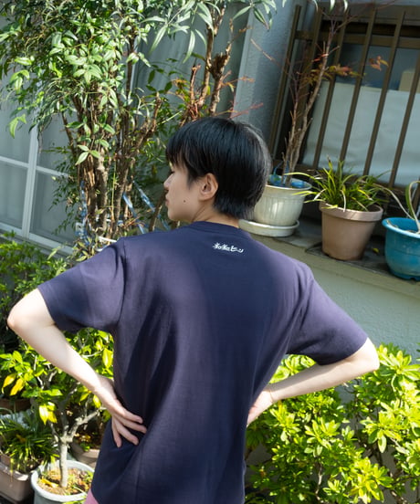 鴨川納豆 Tシャツ　（ネイビー）