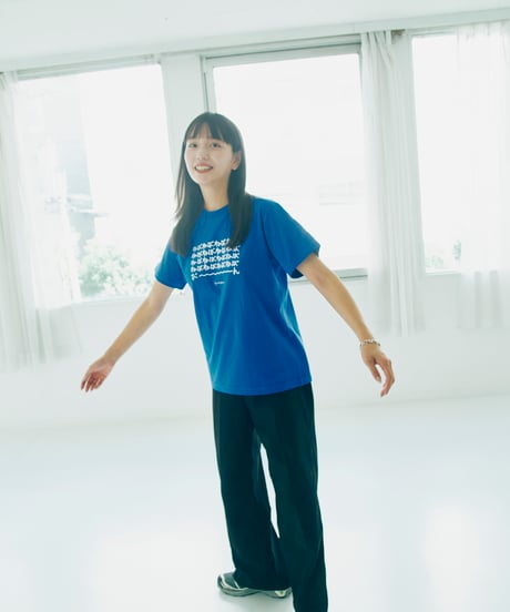 【ネバネバビーン×kenkagami】ねばねばねばTシャツ（ブルー）