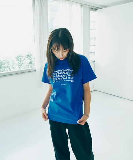【ネバネバビーン×kenkagami】ねばねばねばTシャツ（ブルー）