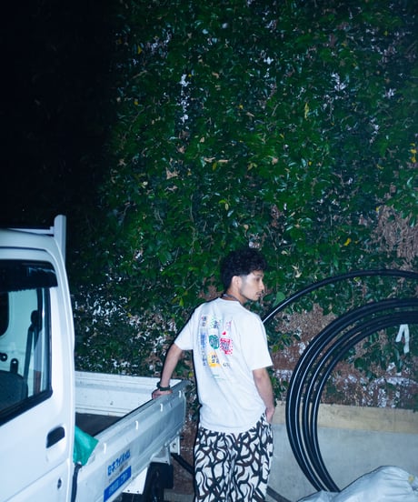 【ネバネバビーン×牛若納豆 パッケージTシャツ】
