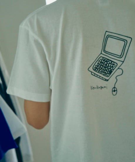 【ネバネバビーン×kenkagami】ねばねばびーんTシャツ（ホワイト）