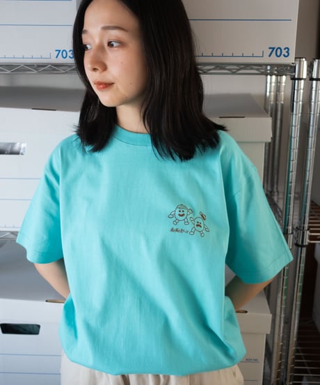 【ネバネバビーン×SAKIPON】ビーンブラザーズTシャツ（水色）