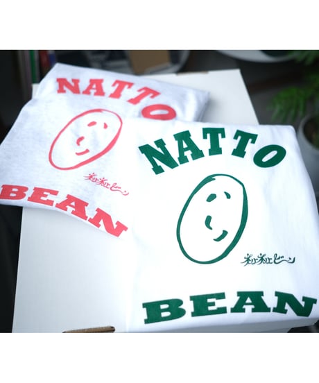 NATTO×ビーンくん Tシャツ（レッド）