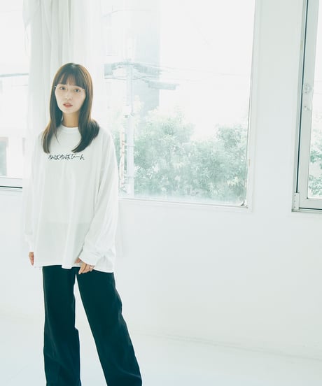 【ネバネバビーン×kenkagami】ねばねばびーん ロンT（ホワイト）