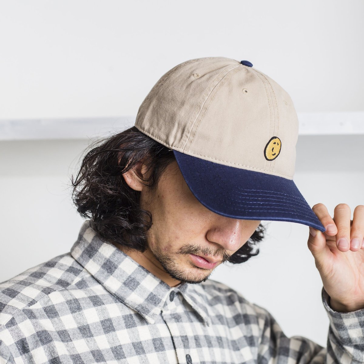 HIIT キャップ　2個セット　ベージュ　ネイビー ネバネバビーン まめキャップ （ベージュ×ネイビー） | ネバネバビーン