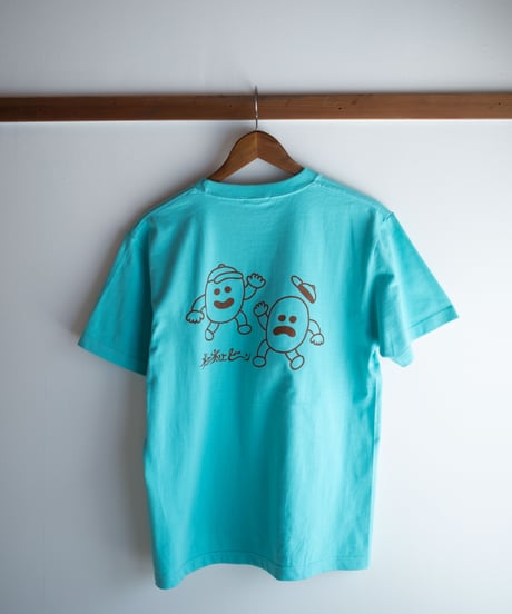 【ネバネバビーン×SAKIPON】ビーンブラザーズTシャツ（水色）