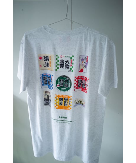 【ネバネバビーン×牛若納豆 パッケージTシャツ】