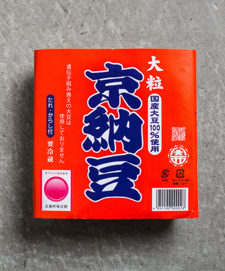 ネバネバビーン×藤原食品　京納豆Tシャツ（レッド）