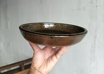 飴釉どら鉢7寸　後藤竜太