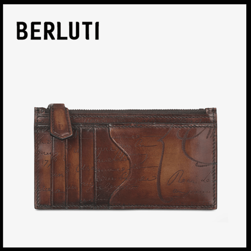 ベルルッティ【Berluti】コアマキシ レザー ジップ付き名刺入れ