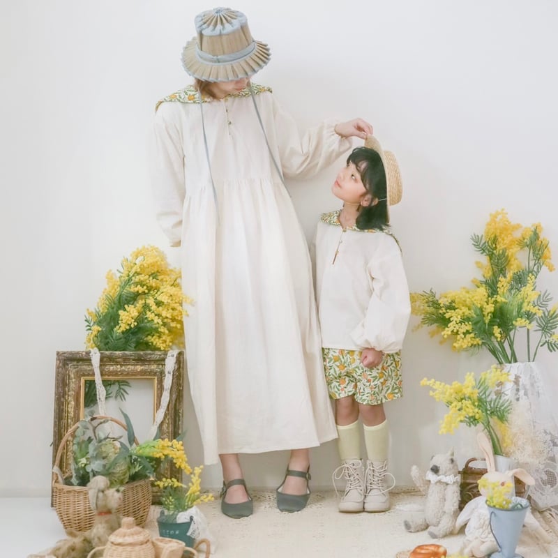 大人のセーラーワンピース モリス襟 フリーサイズ | kurumi