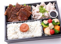 牛カルビ焼肉と国産もち豚のしゃぶしゃぶ弁当
