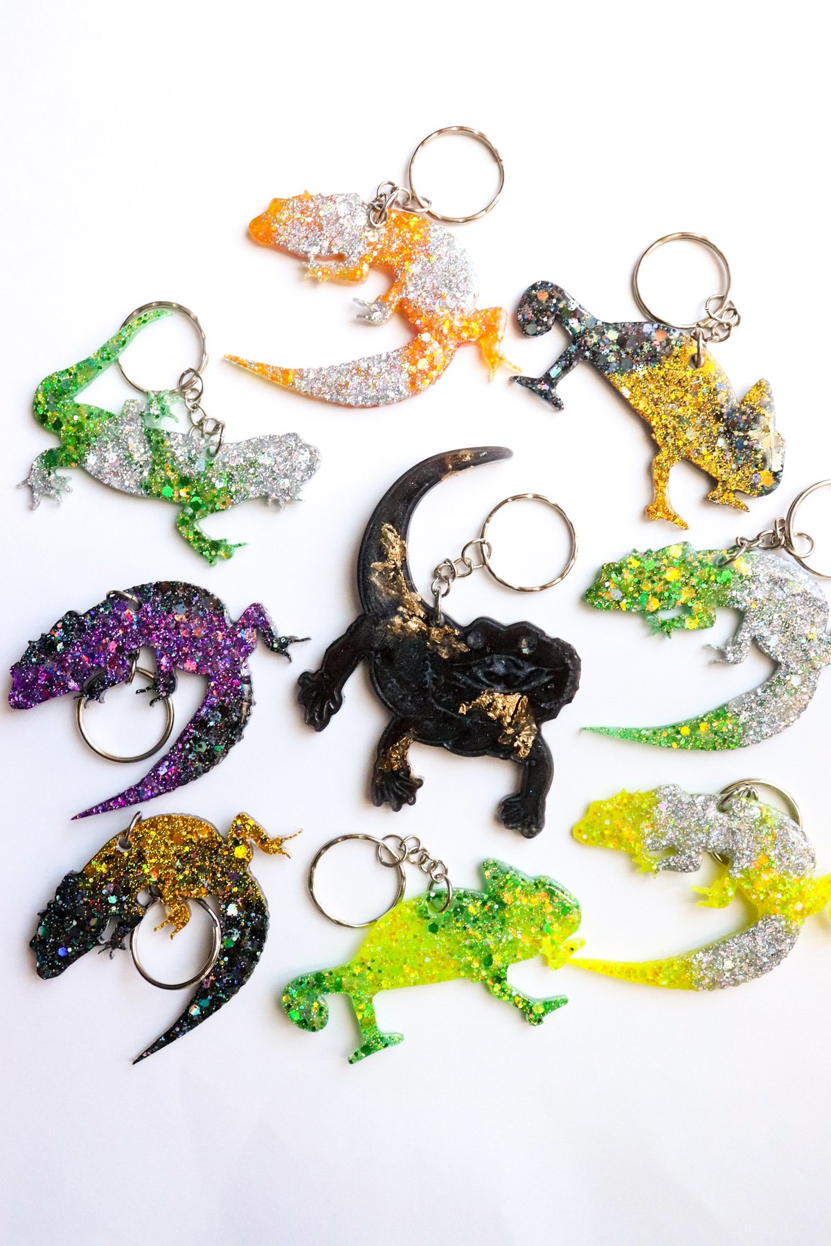 オーダー】カメレオン キーホルダー | Thyme_G