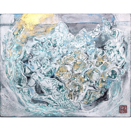 ジェラール・ピュヴィス作 絵画 3枚セット ジュブレー・シャンベルタン ステンドアート ジグソーパズル ぎゅっと266ピース 「Surf Rider