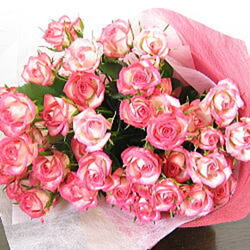 ピンクのミニバラ花束 | 花匠nobu