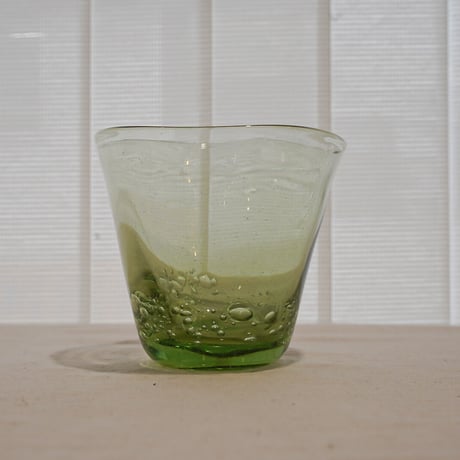 ペーパーロックグラス　琵琶湖彩還元色　glass imeca