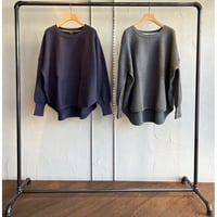 コットンニットワッフルプルオーバー【スカディ】