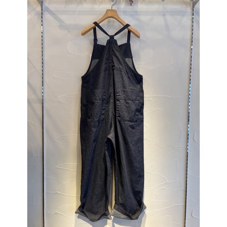 8oz DENIM SALOPETTE【vent blanc】
