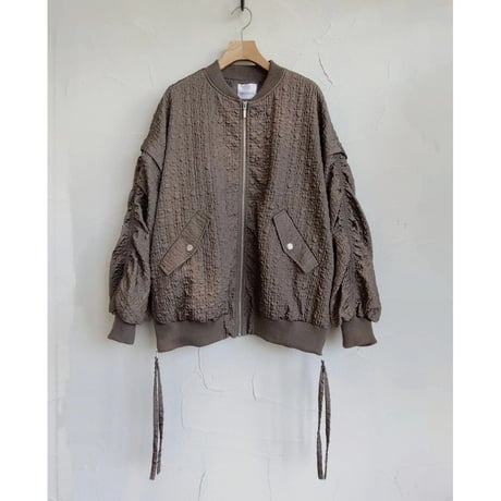 GATHER SLEEVE BLOUSON【MIDVEIN】