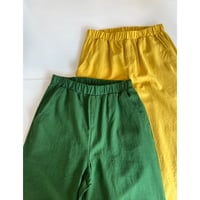 コットンリネンセミワイドパンツ【PEINDRE】