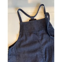 8oz DENIM SALOPETTE【vent blanc】