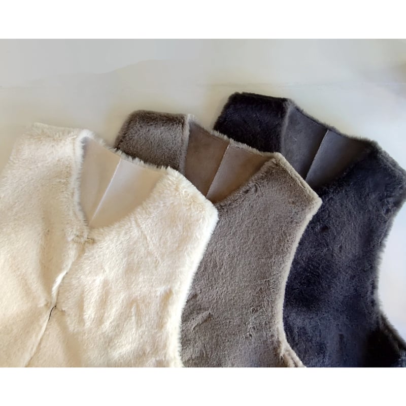 フェイクムートンクロップドジレ【QTUME】 | DEBORAH