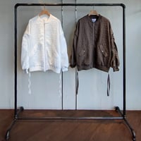 GATHER SLEEVE BLOUSON【MIDVEIN】