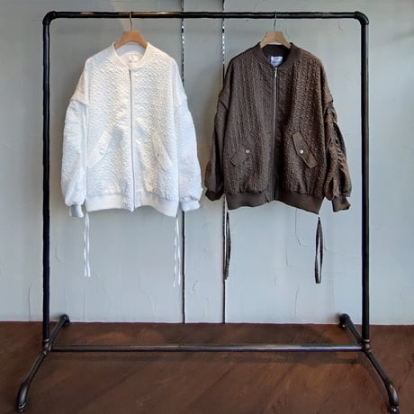 GATHER SLEEVE BLOUSON【MIDVEIN】