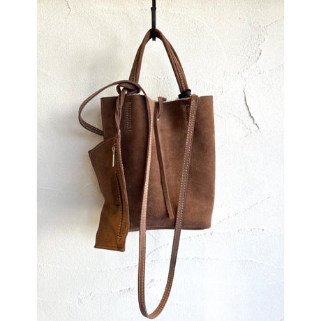 SHOPPER MINI［MOUTON SUEDE］【MARLON FIRENZE】