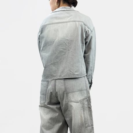 7.5onz DENIM フリンジ4ポケジャケット