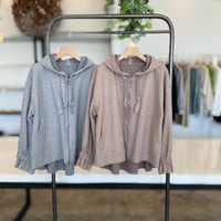 起毛ボンディングフードブルゾン