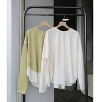 ラウンドヘムプルオーバートップス