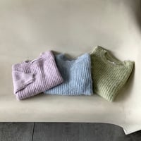 モヘア　クルーネックニット