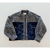 Roving Tweed Denim Combi Blouson