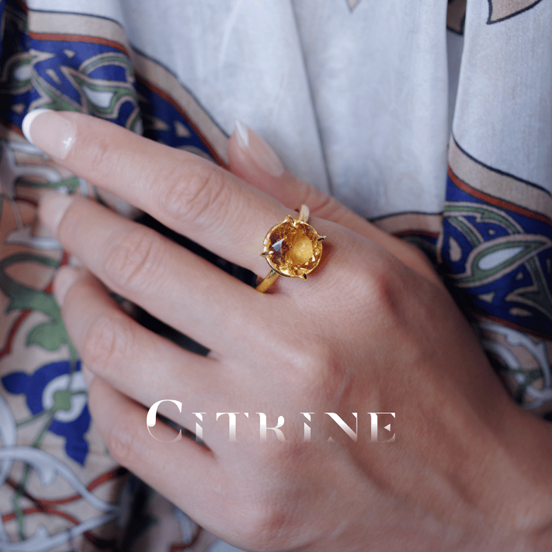 New Arrival☆新作☆『Citrine』☆の世界でひとつの天然石リング