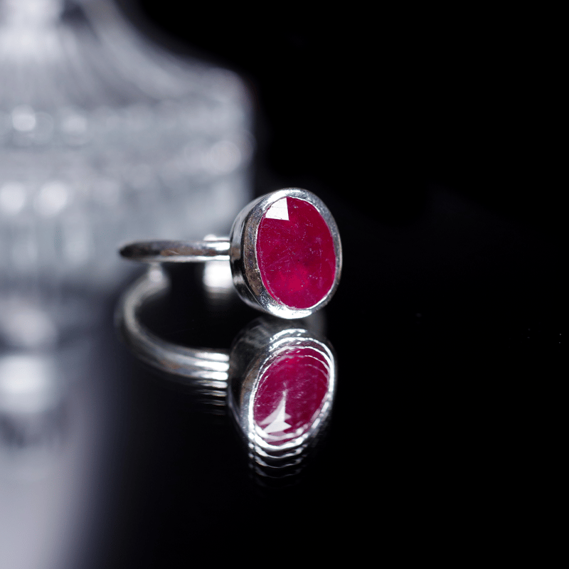 0422104 大処分セール訳あり天然ルビーリングSV925