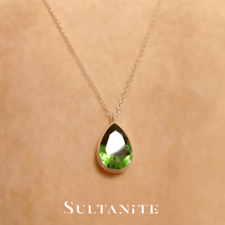 OUTLET SALE***New 『ズルタナイト』世界でひとつの天然石ネックレスsv925 + ロジウムコーティング