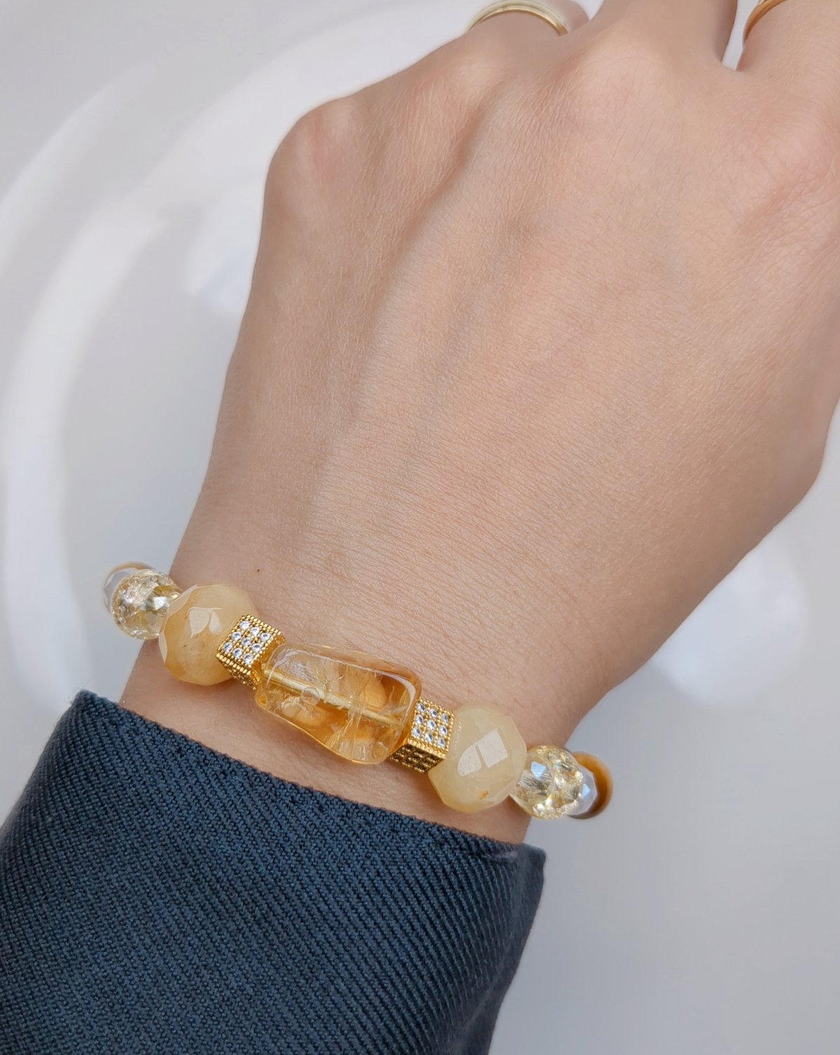 シュシュ  ヘアゴム  パワーストーン  タイガーアイ×ラピスラズリ シュシュ ヘアゴム パワーストーン タイガーアイ×ラピスラズリ