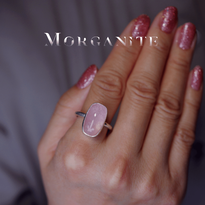 New ☆ 新作 ☆『Morganite』☆世界でひとつの天然石リングsilver925 |
