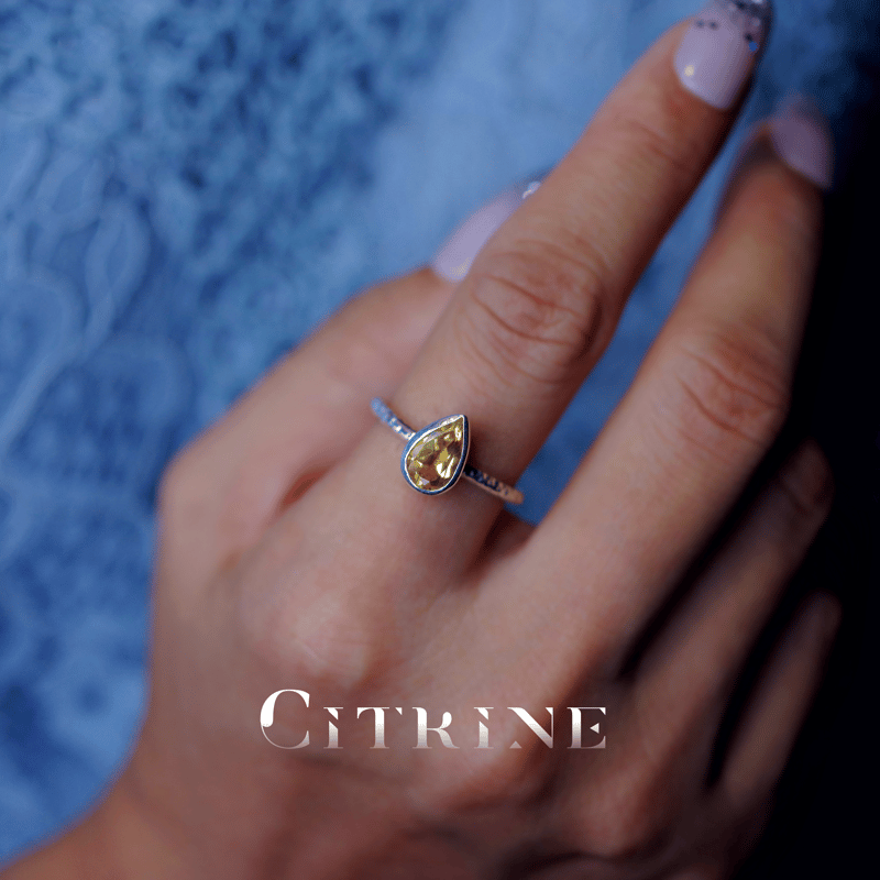 新作 ☆New☆『Citrine』の世界でひとつの天然石リング silver925 | Beo