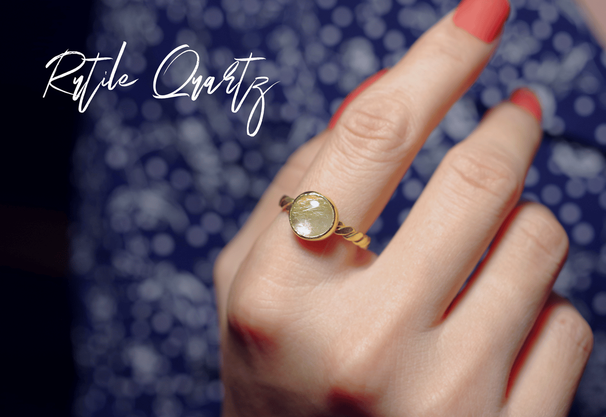 New Arrival☆『ルチルクォーツ』の世界でひとつの天然石リング